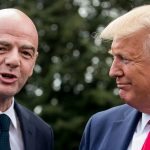 Gianni Infantino presiden FIFA dan Donald Trump presiden Amerika Serikat