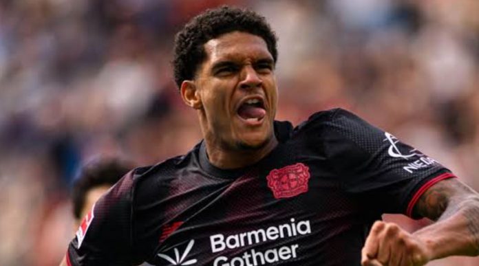 Jarell Quansah pemain Bayer Leverkusen Jarell Quansah pemain Bayer Leverkusen
