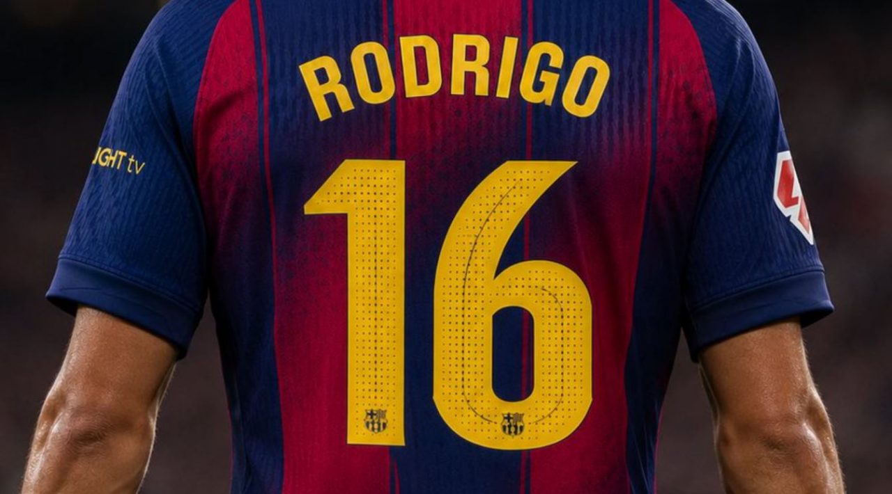 Jersey no 16 Barcelona untuk Rodri