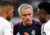 Jose Mourinho bersama Kylian Mbappe dan Vinicius Junior - Real Madrid