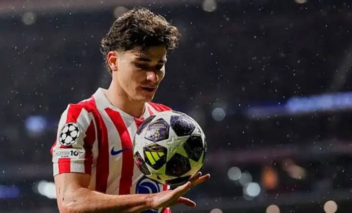 Julian Alvarez pemain Atletico Madrid Julian Alvarez pemain Atletico Madrid