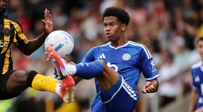 Louis Page pemain Leicester City Louis Page pemain Leicester City