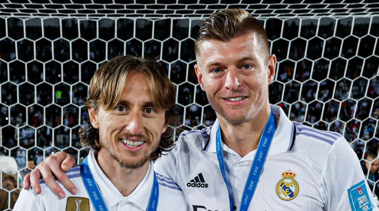 Luka Modric dan Toni Kroos Real Madrid