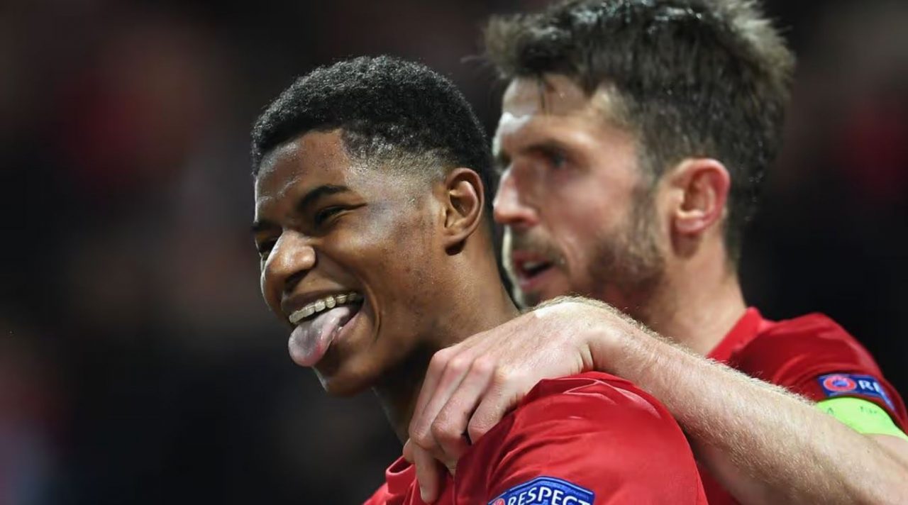 Marcus Rashford dan Michael Carrick - Manchester United