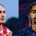 Mika Godts dan Bradley Barcola