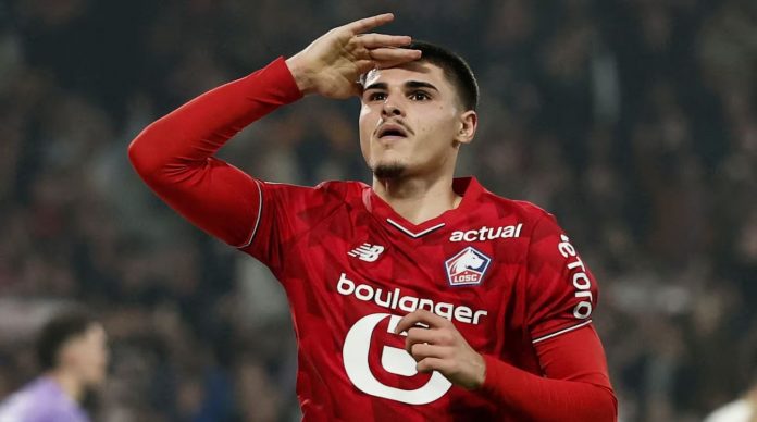 Pemain Lille Matias Fernandez-Pardo Pemain Lille Matias Fernandez-Pardo