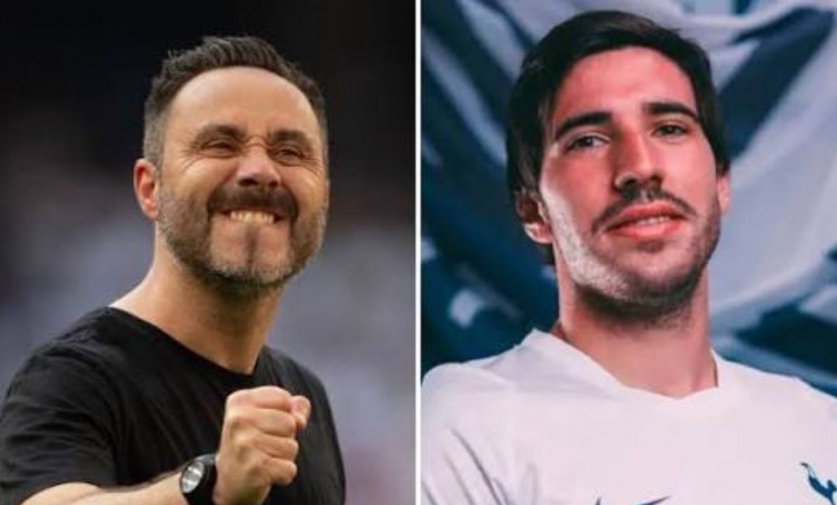Roberto de Zerbi dan Sandro Tonali