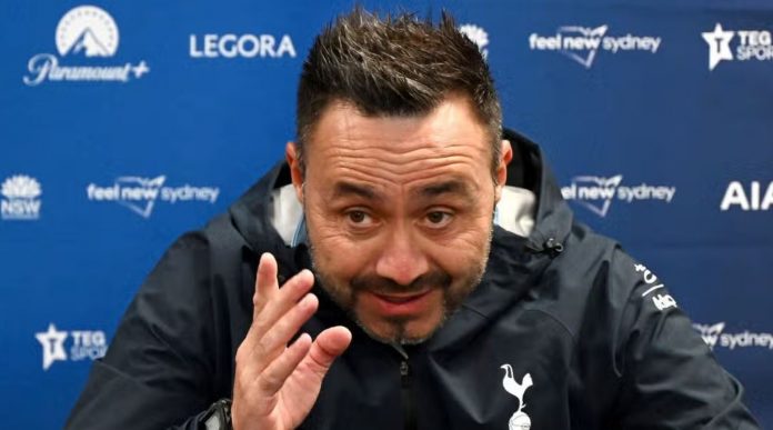 Roberto de Zerbi peatih Tottenham Hotspur