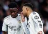 Vinicius Junior dan Kylian Mbappe pemain Real Madrid