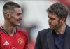 Benjamin Sesko dan pelatih Manchester United Michael Carrick