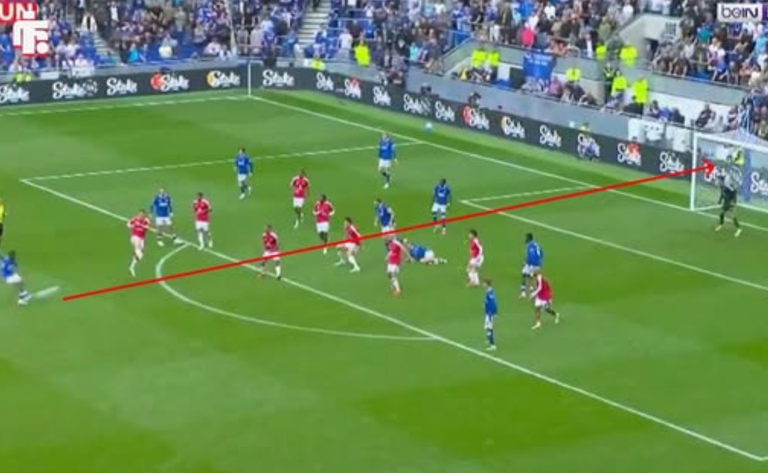 Gol menit akhir Everton vs Manchester United