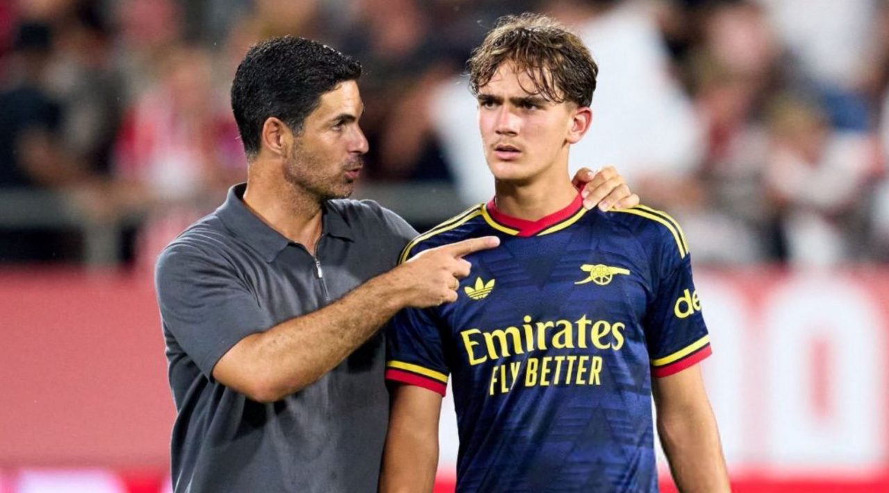 Mikel Arteta dan wonderkid Arsenal Max Dowman