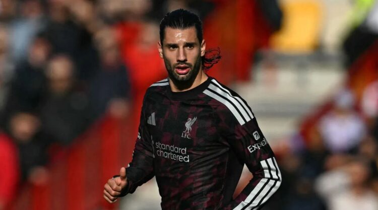 Dominik Szoboszlai pemain Liverpool cedera saat laga melawan Brentford di Premier League